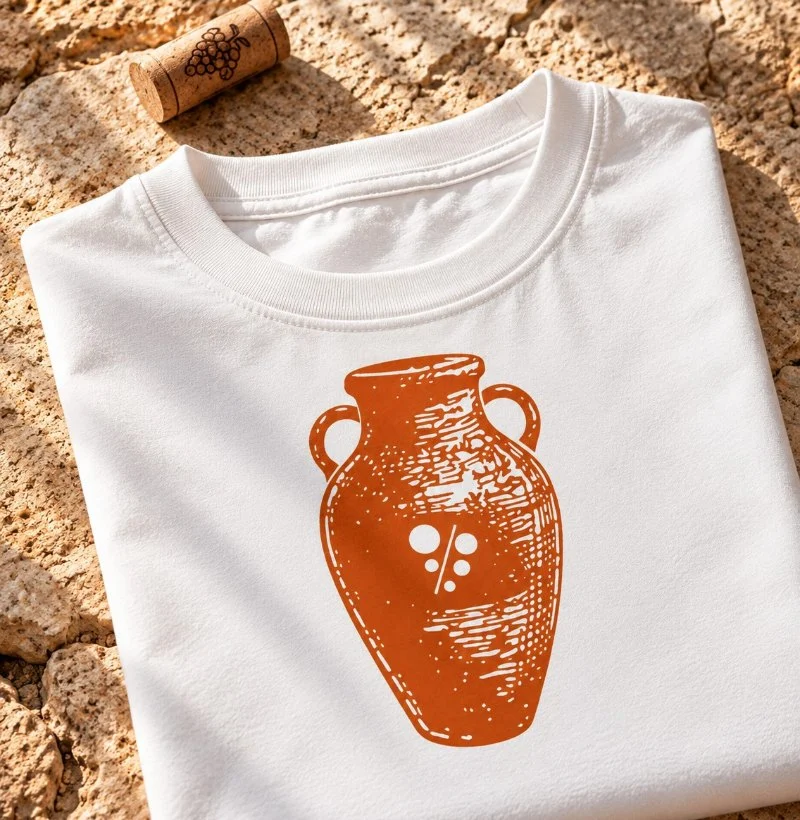 Camiseta Brasil de Vinhos - Ânfora Laranja