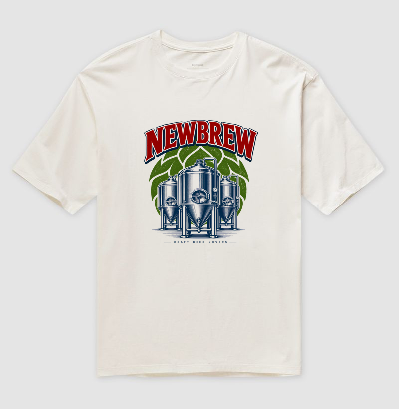 Craft Beer Lovers - New Brew - Camiseta Oversized