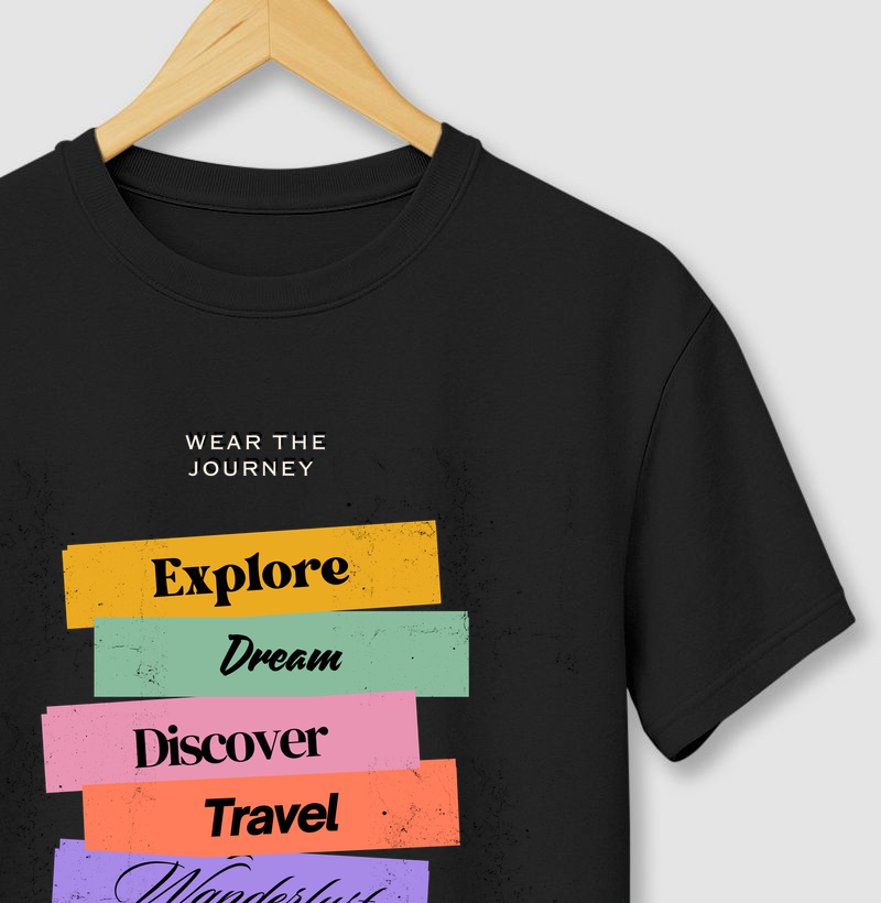 Camiseta Premium Wear the Journey Wanderlust | Excursionista