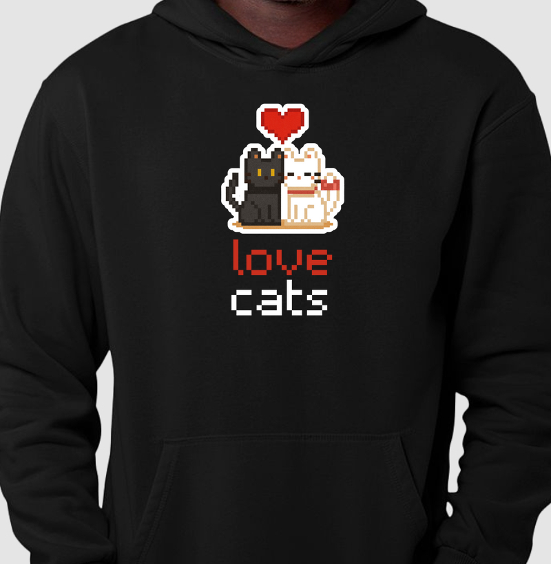 Pixel love cats