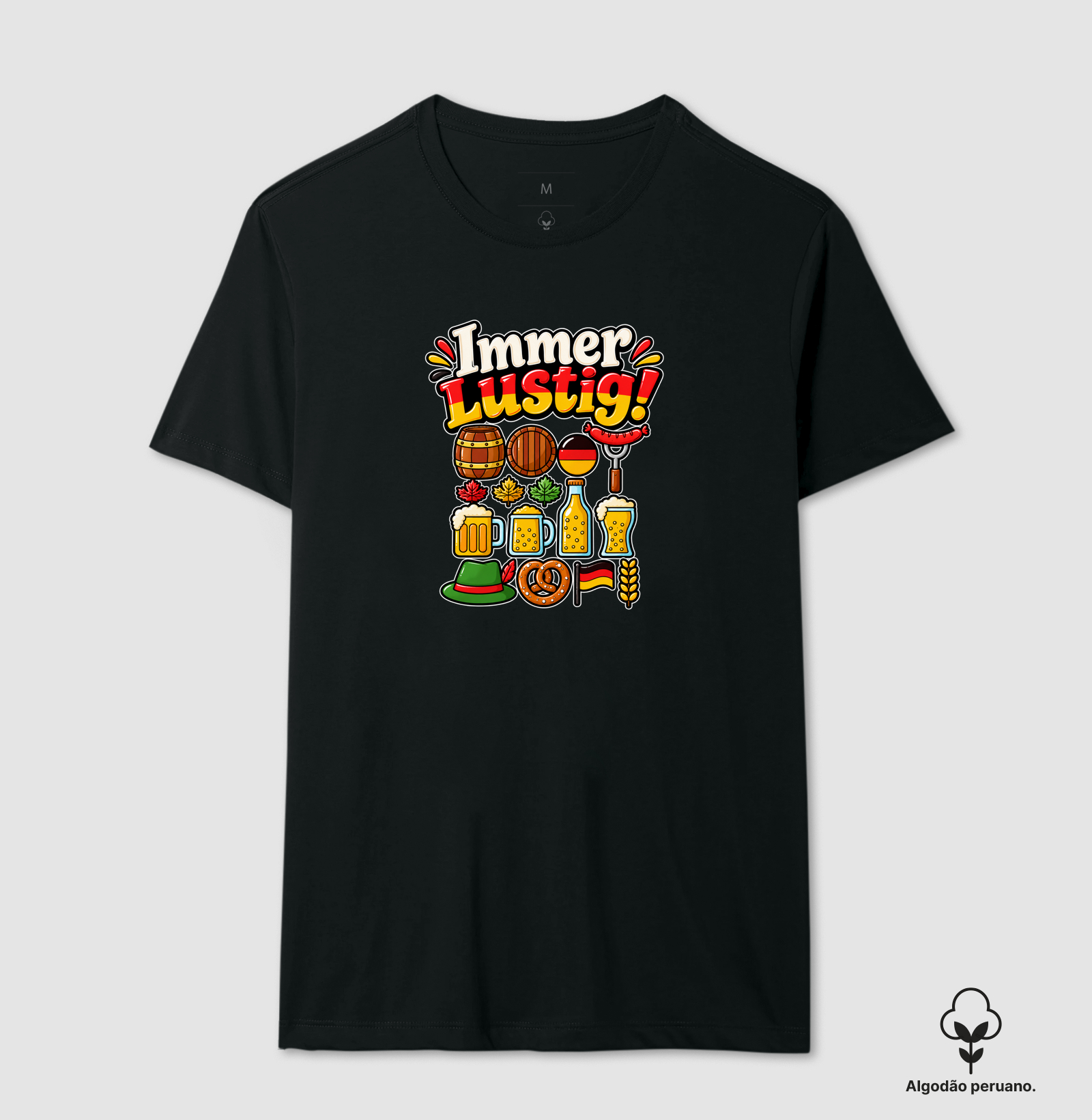 Immer lustig! - Camiseta Algodão Peruano