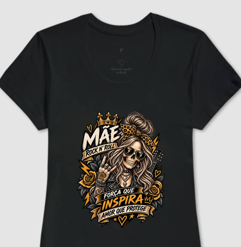 Camiseta Mãe Rock N’ Roll