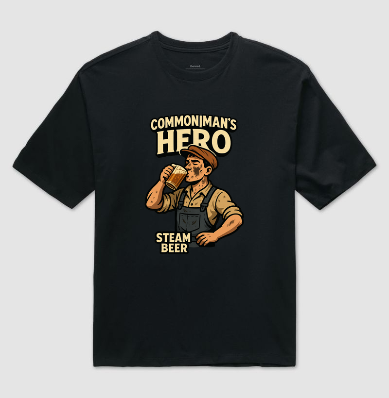 camiseta-common-mans-hero-steam-beer-trabalhador-vintage