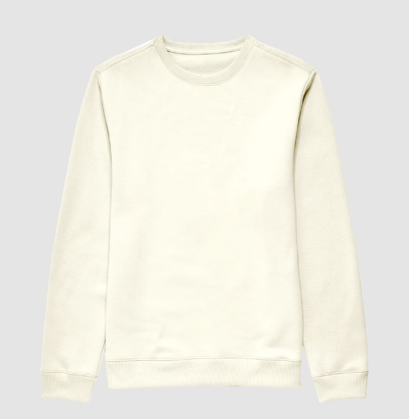 Moletom suéter slim minimalista (sem estampa)