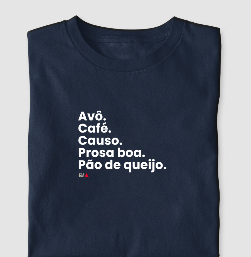 Avô.  Café.  Causo.  Prosa boa.  Pão de queijo.