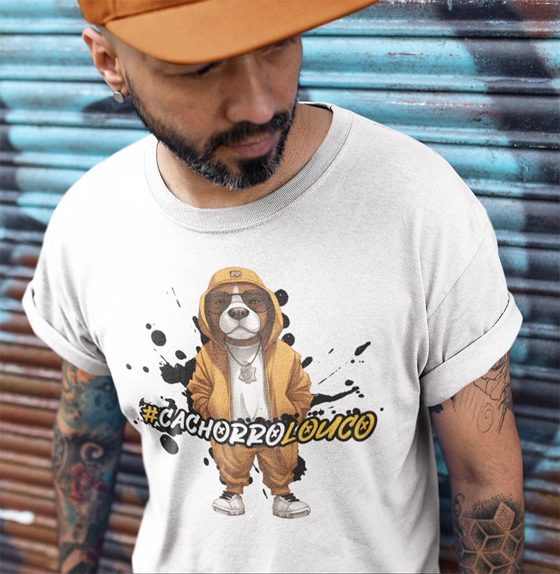 Camiseta #CachorroLouco