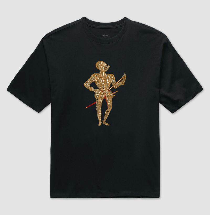 Armadura Elisabetana — George Clifford, 1586 - Camiseta Oversized