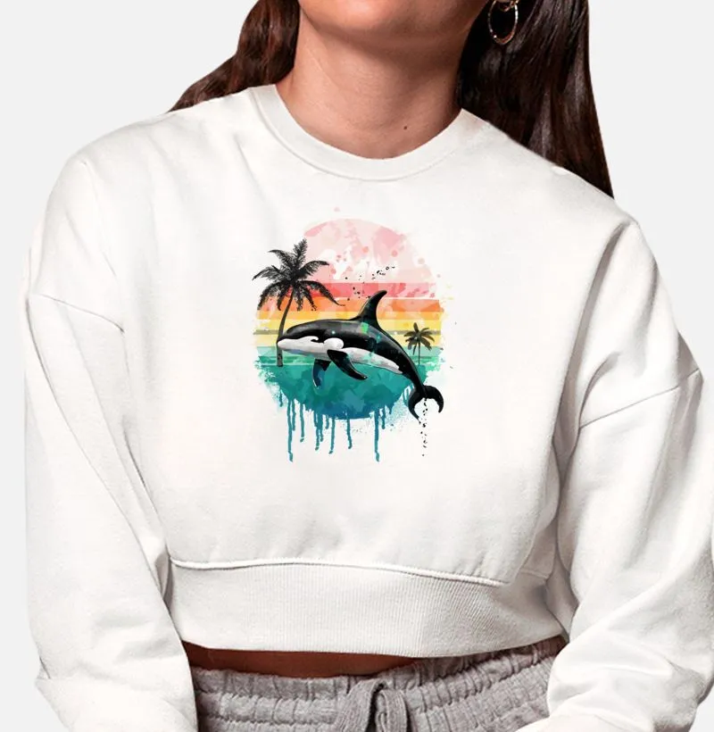 Casaco Moletom Cropped Orca