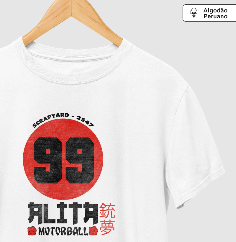 Camiseta Alita 99 Algodão Peruano - Camiseta Algodão Peruano