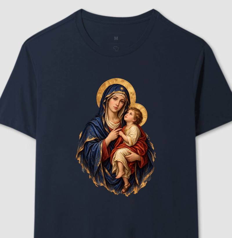 Nossa Senhora com Menino Jesus - Camiseta