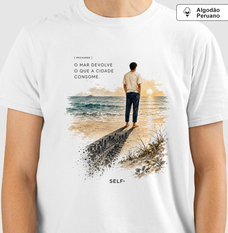 RECHARGE - Camiseta Algodão Peruano