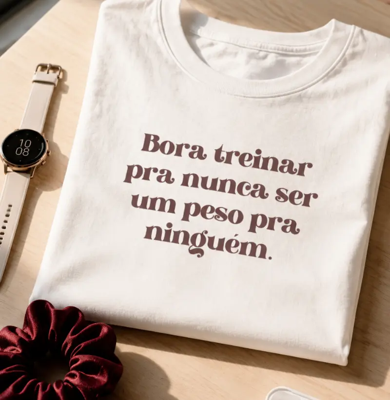 Bora treinar pra nunca ser um peso pra ninguém