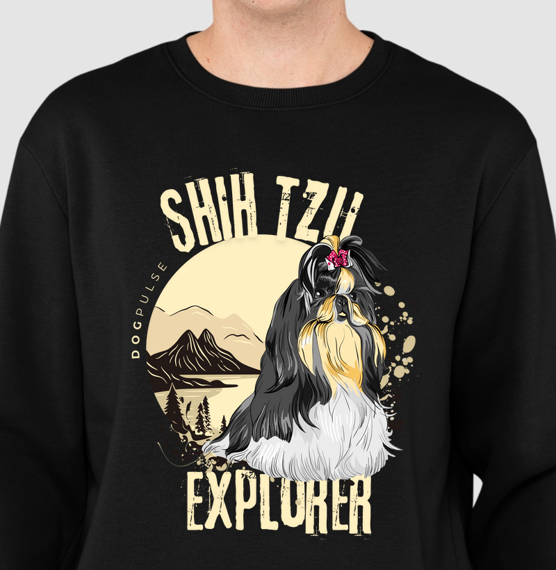 Suéter Moletom Dog Pulse Shih Tzu Explorer – Gentle Adventurer