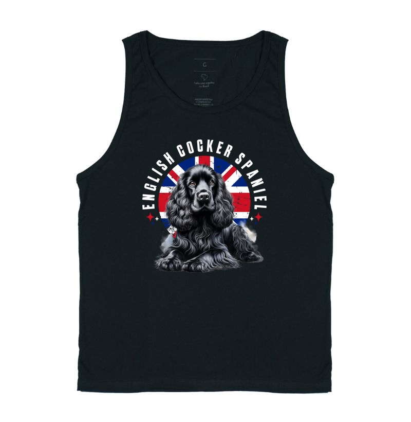 English Cocker Spaniel UK Flag Stars