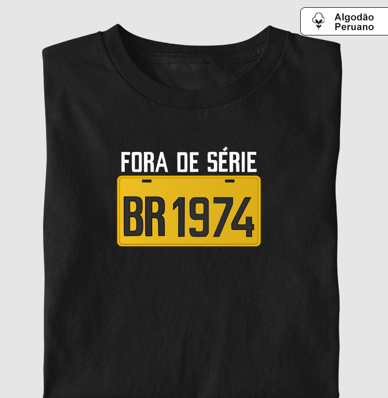 Placa Amarela Grande - Fora de Série 1974