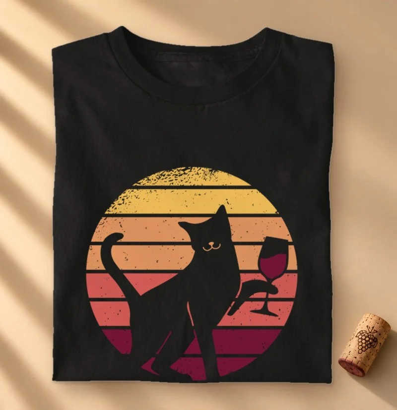 Camiseta Vinho - Um Brinde ao Por do Sol