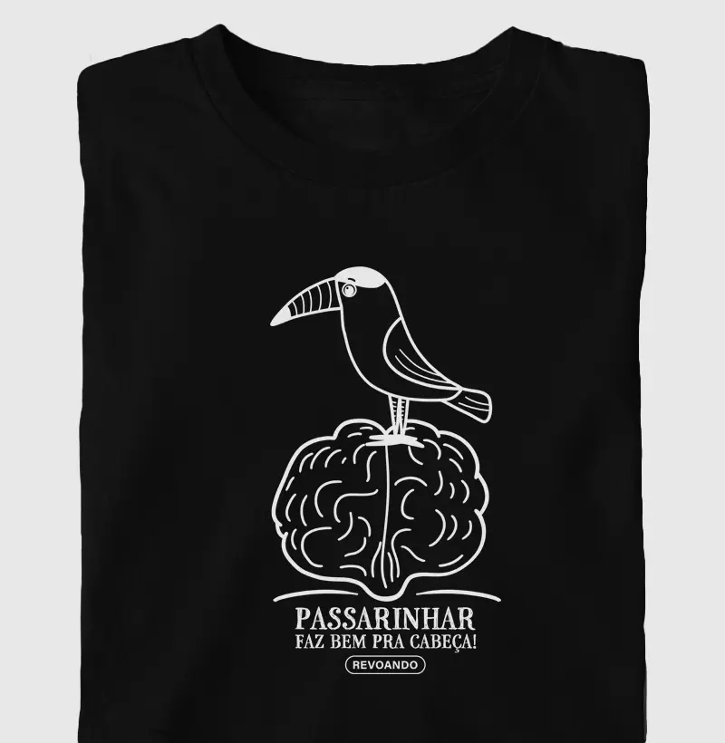 Aves em Texto - Bird brain - Oversized