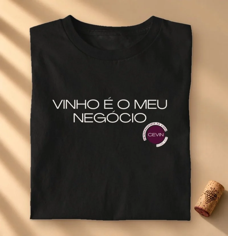Camiseta Vinho é o Meu Negócio Cevin