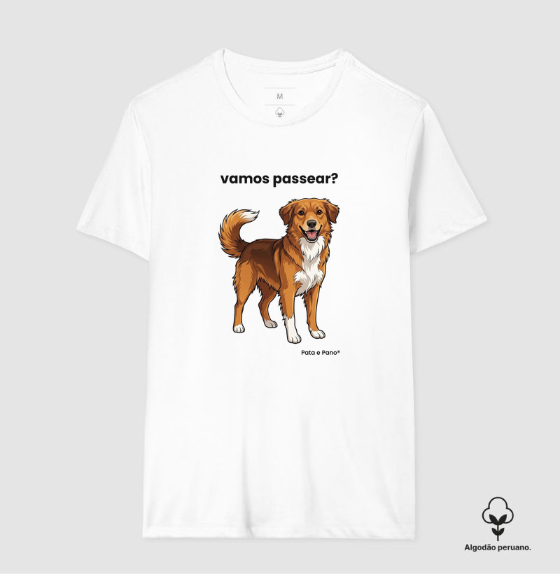 CAMISETA ALGODÃO PERUANO NOSSO MASCOTE PASSEAR - Camiseta Algodão Peruano