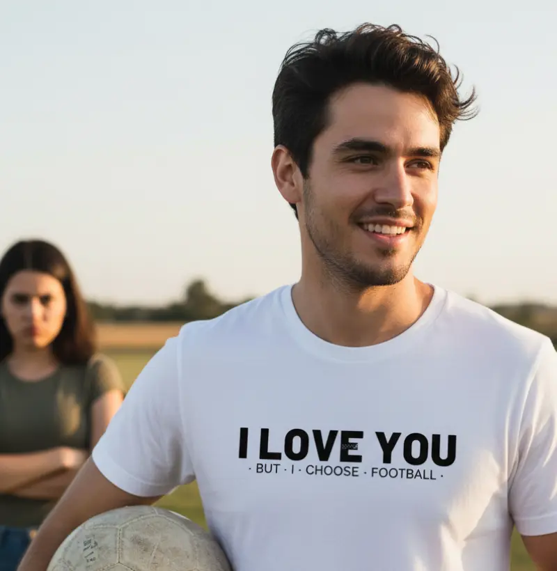 I love you but I choose football
