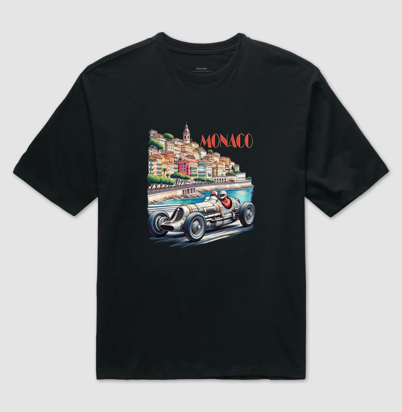 Vintage Monaco - Camiseta Oversized