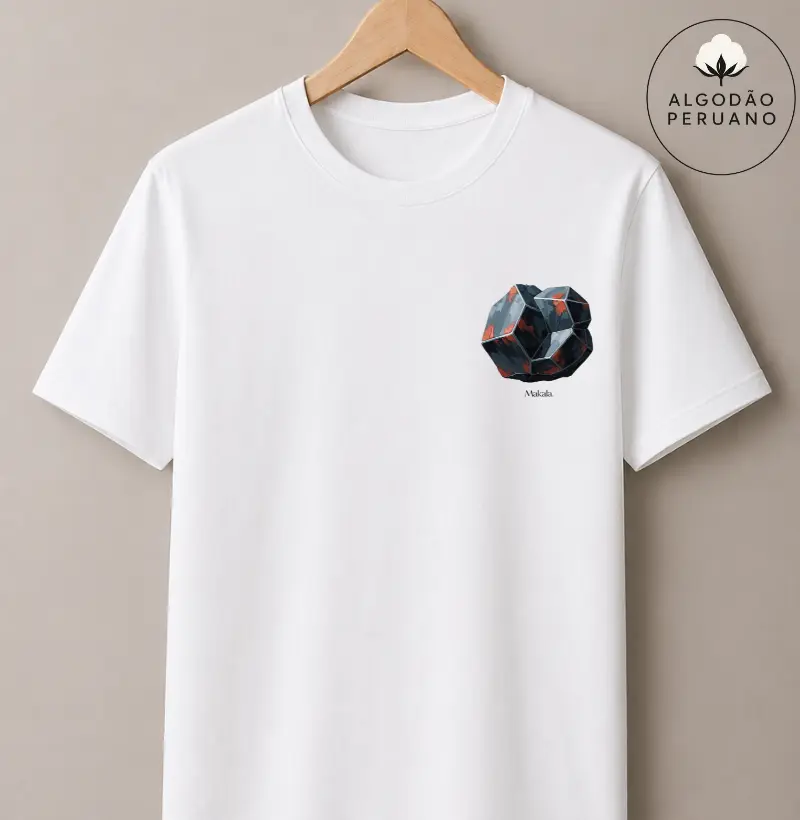 Camiseta Algodão Peruano Gema Bruta - Coleção Elementos