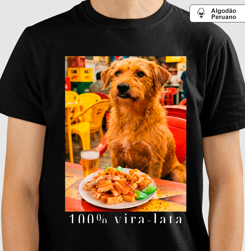 Camiseta 100% Vira‑Lata