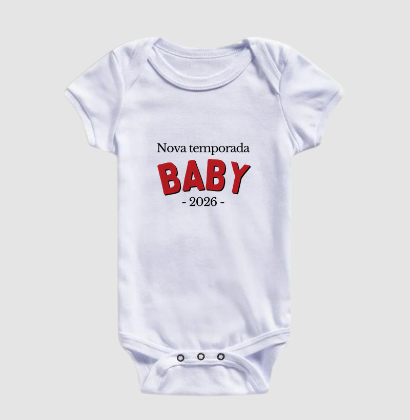 Nova temporada: Baby, 2026 (body bebê)