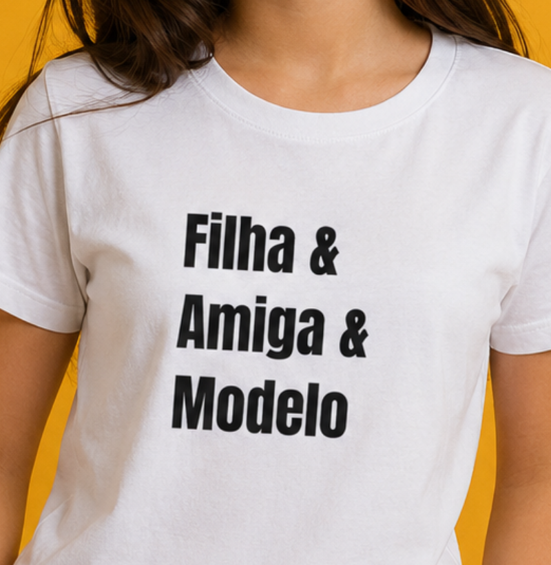 Filha amiga modelo
