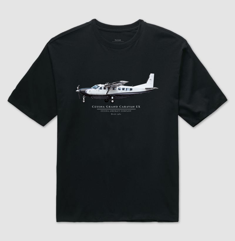 Cessna Grand Caravan EX - Camiseta Oversized