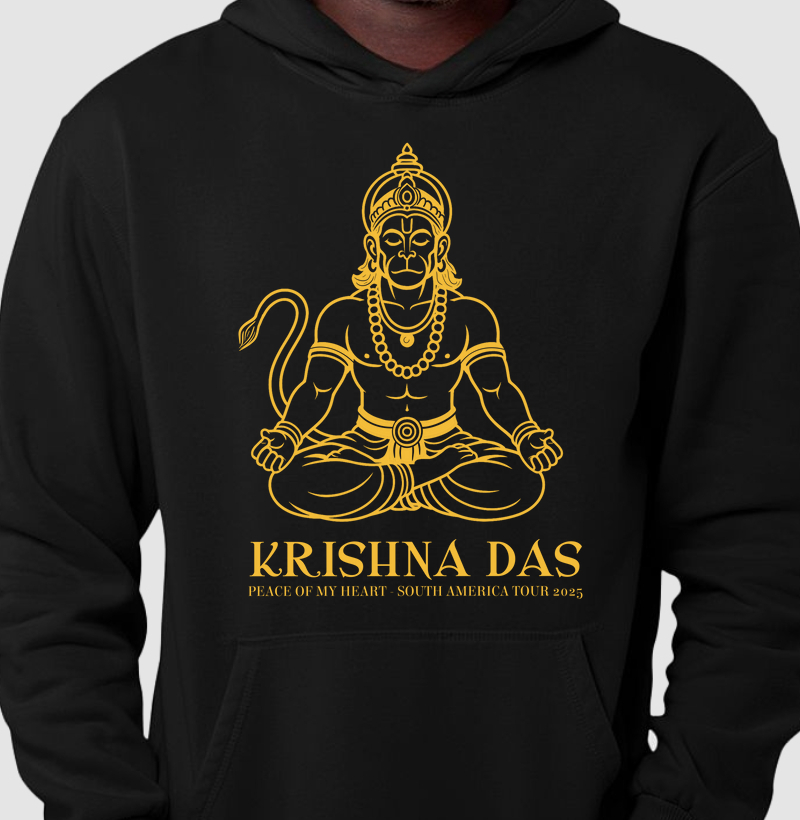 Hanuman - Moletom Hoodie - Estampa Amarela