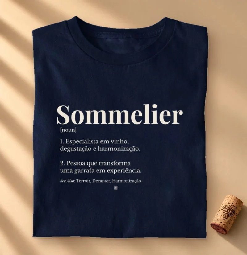 Camiseta Vinho - Sommelier — Wine Dictionary