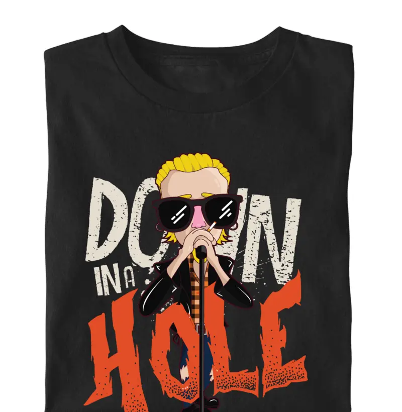 Camiseta Down In A Hole | Caos em Cores