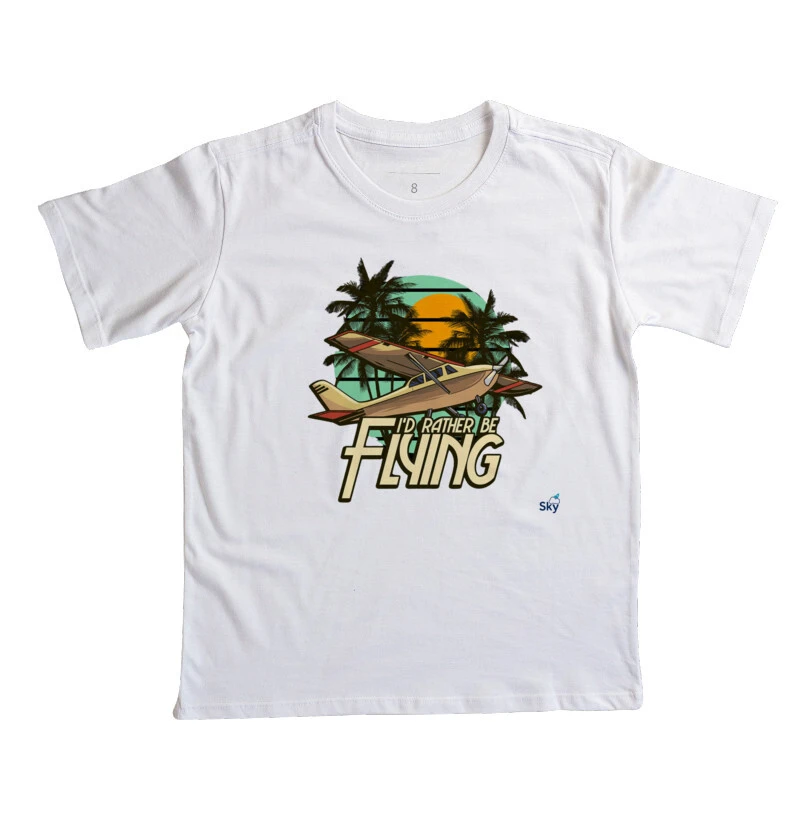 Camiseta Infantil - I'D RATHER BE FLYING 
