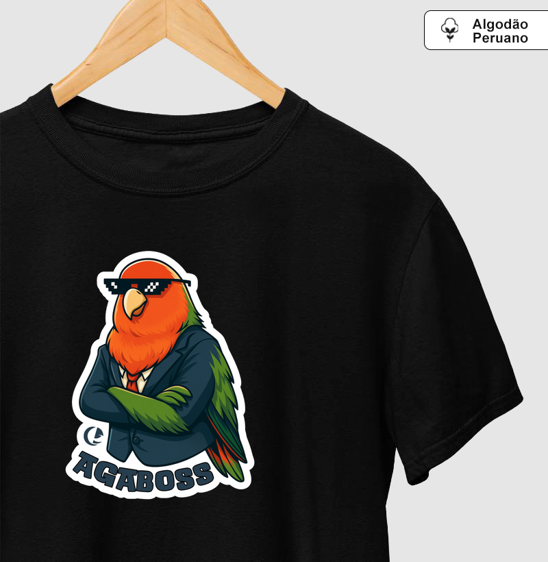 Camiseta Algodão Peruano - Comic AgaBoss 