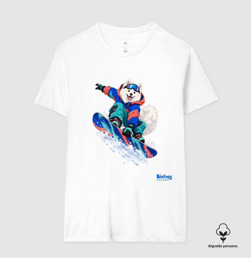 Samoieda Snow - Camiseta Algodão Peruano