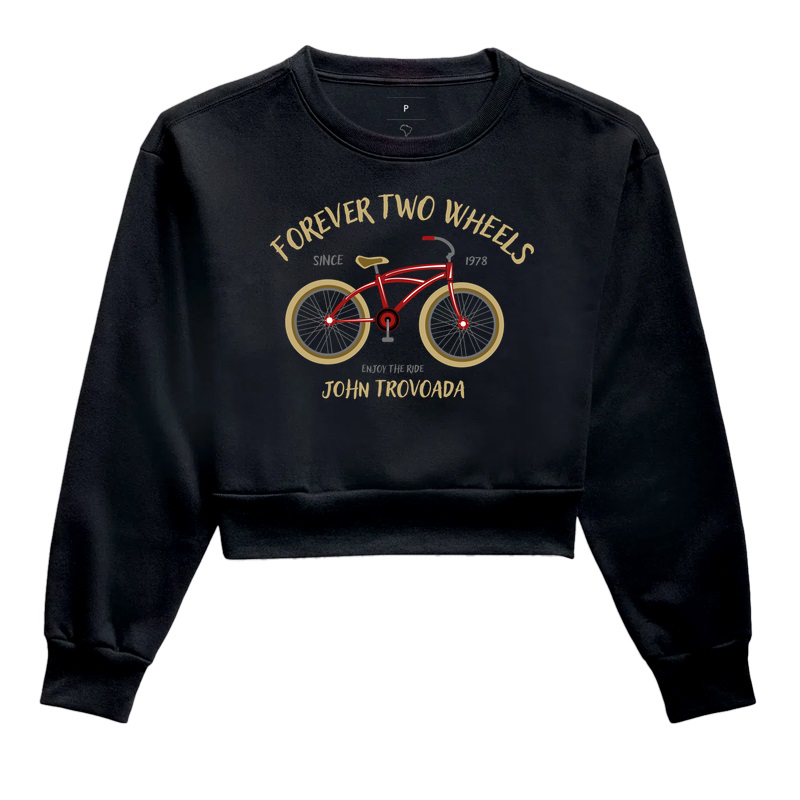 Cropped Moletom Forever Two Wheels