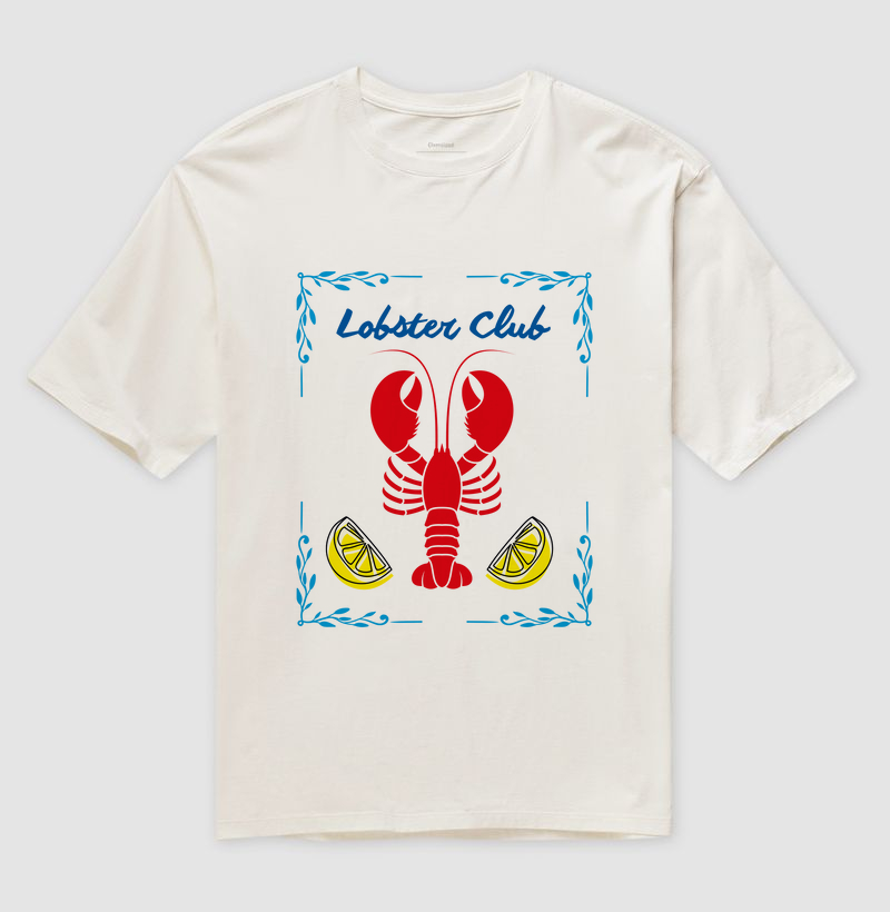 Camiseta Oversized - Lobster Club