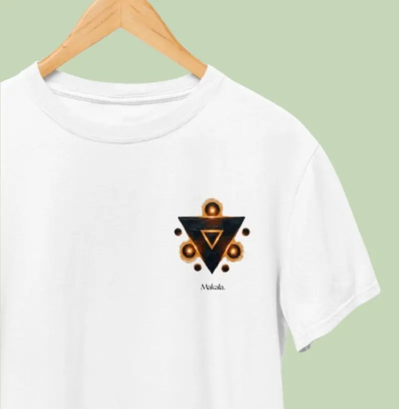 Camiseta Algodão Peruano Fogo Silencioso - Coleção Elementos