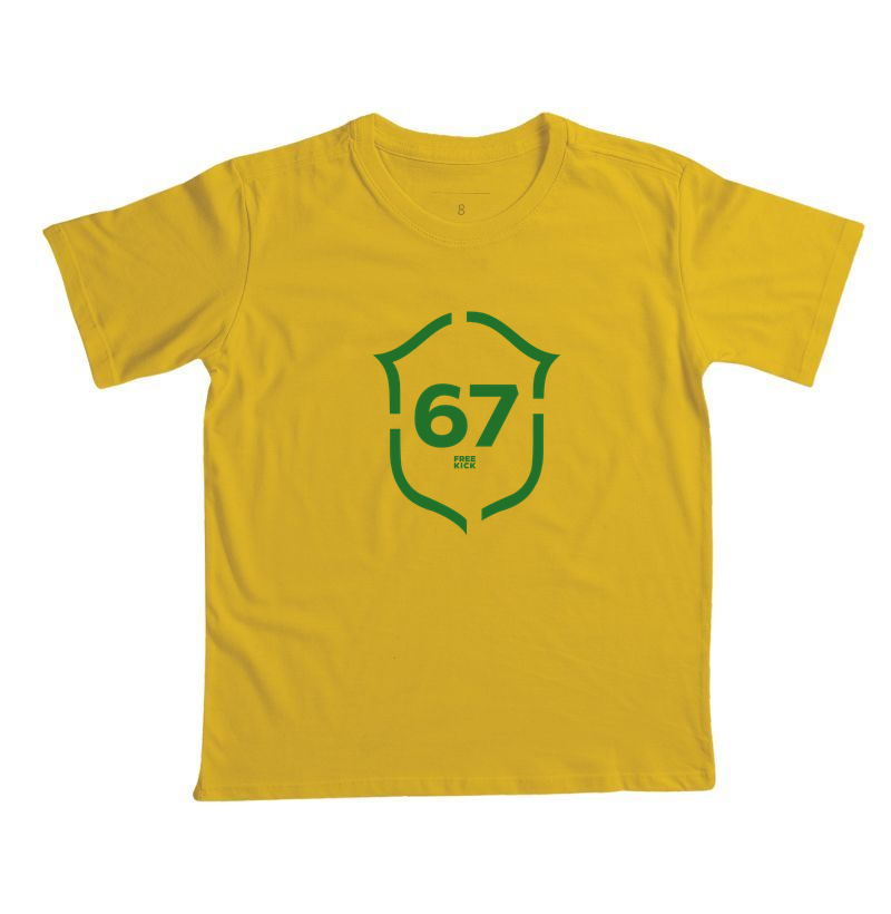 CAMISETA INFANTIL FREE KICK ESCUDO 67