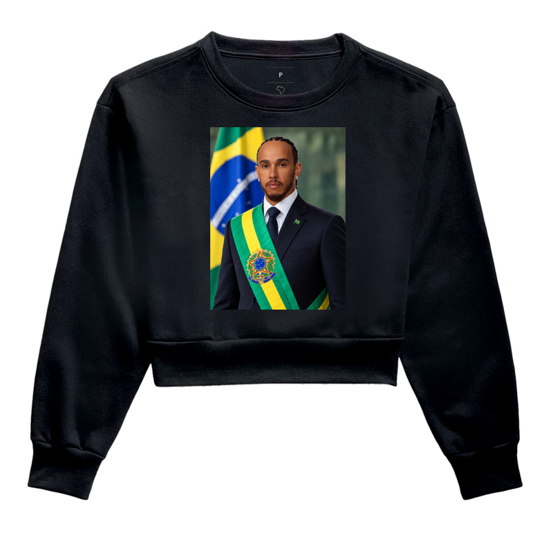 Hamilton Presidente - Cropped Moletom
