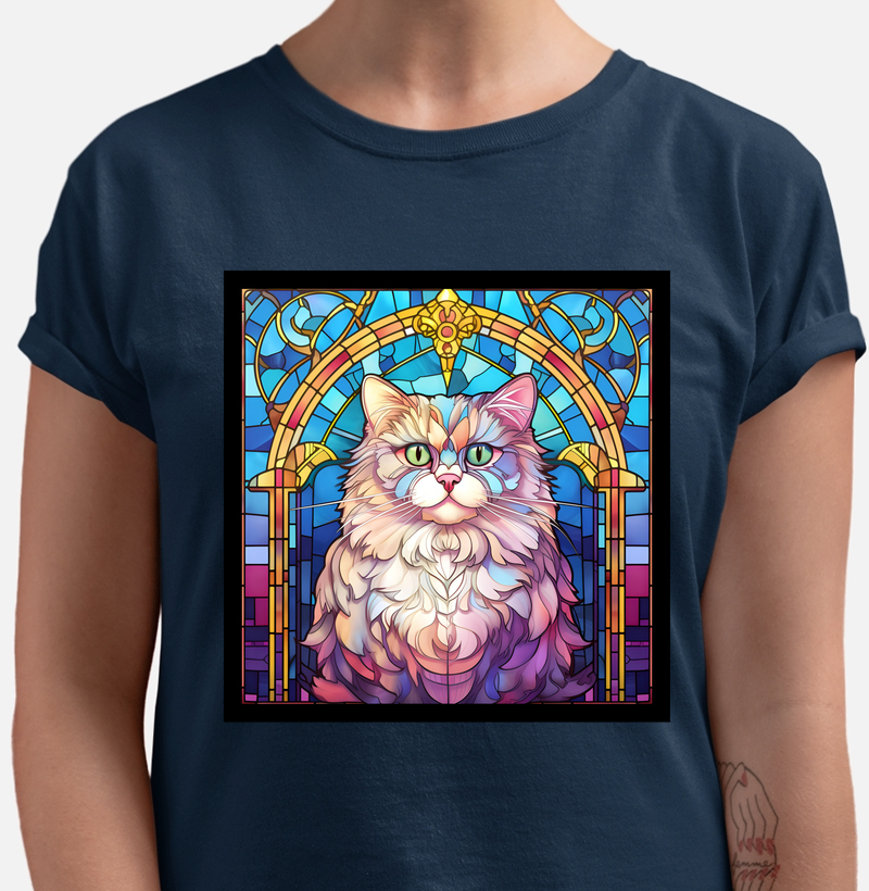 Vitral: Gato Persa
