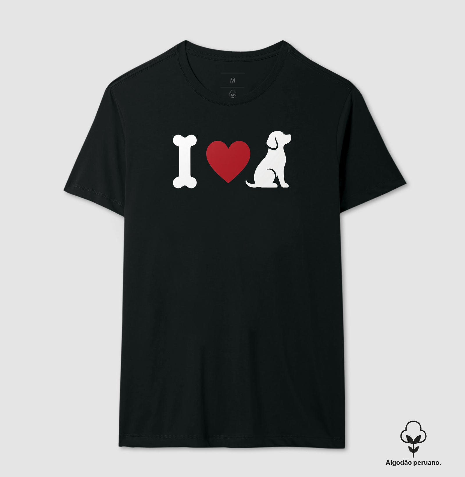 I love dogs - Camiseta Algodão Peruano