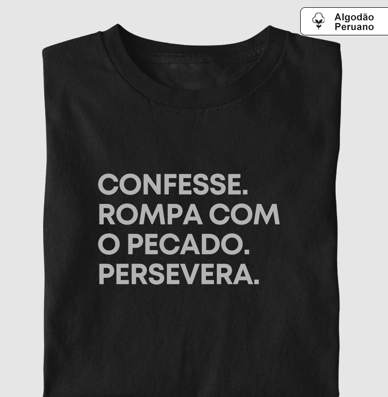 confesse. rompa com o pecado