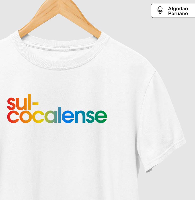 Camiseta Algodão Peruano Sul-Cocalense Cores da Bandeira