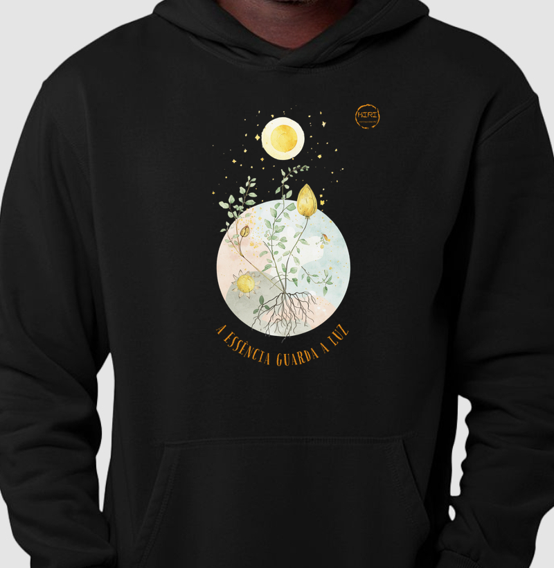 Moletom Capuz KIRI - A essência guarda a luz