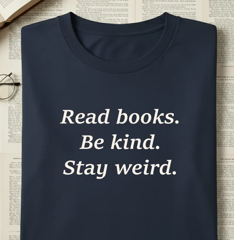 Read books. Be kind. Stay weird.