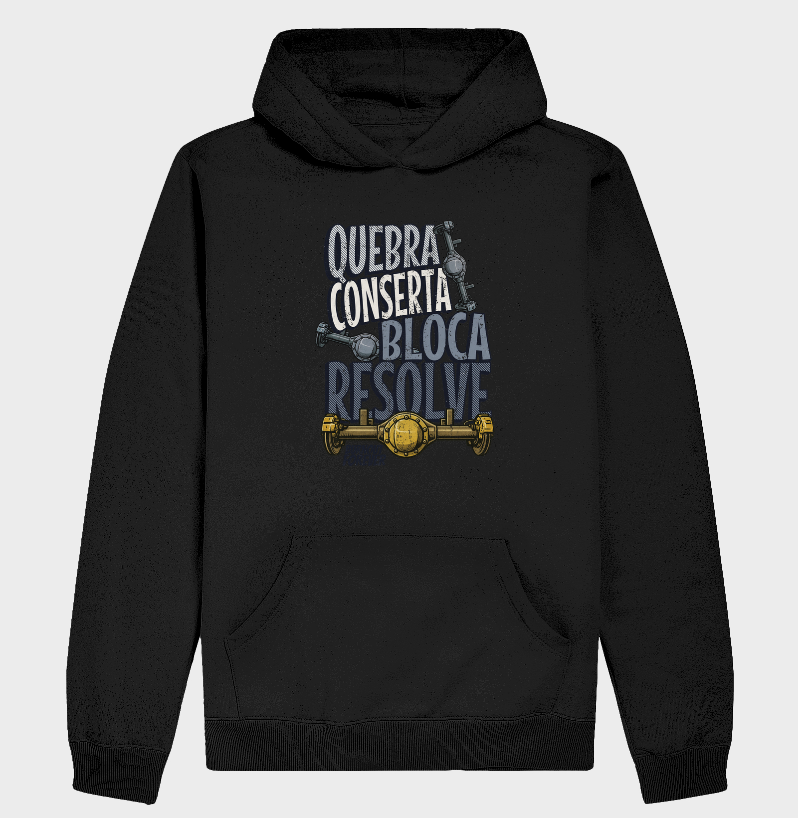 Camiseta - Quebra, conserta, bloca e resolve.