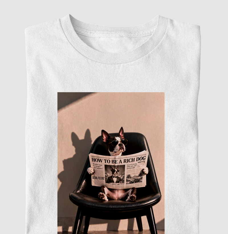 💸 How to Be a Rich Dog – Versão Boston Terrier 🐾👑