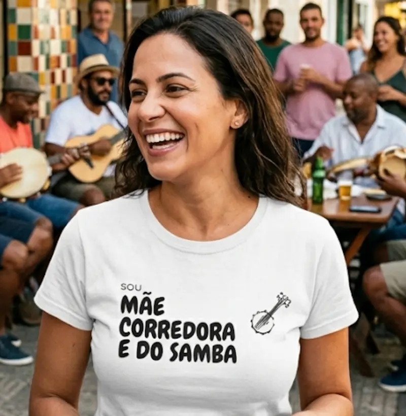 Mãe, corredora e do samba